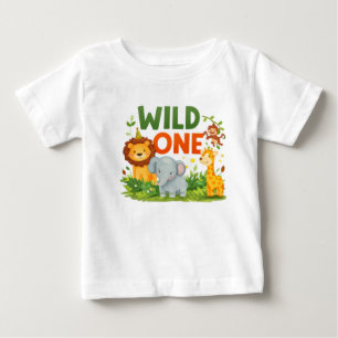 Wild One 1. Geburtstag T-Shirt für Kleinkinder