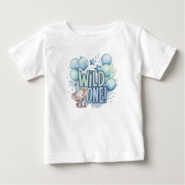 Wild One 1. Geburtstag Wasserfarbe Baby T-shirt