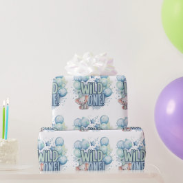 Wild One 1. Geburtstag Wasserfarbe Geschenkpapier