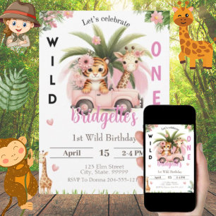 Wild One 1. Geburtstagskarte Einladung
