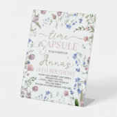 Wild One 1st Birthday Time Capsule Sign Sockelschild (Vorderseite)