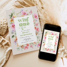 Wild one 1st birthday wildflower