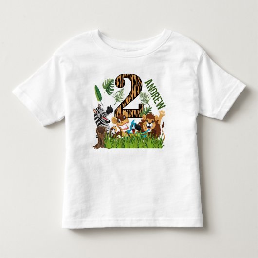 Wild One 2. Geburtstag Party Kleinkind T-shirt (Vorderseite)