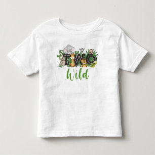 Wild One 2. Geburtstag Safari Party Kleinkind T-shirt