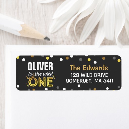 Wild One Address Labels Wild One Party (Insitu)