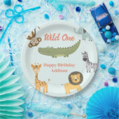 Wild One African Safari Animals 1. Geburtstag Pappteller (Party)