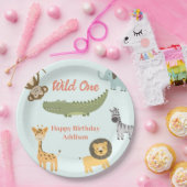 Wild One African Safari Animals 1. Geburtstag Pappteller (Party)