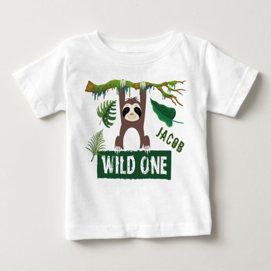 Wild One am 1. Geburtstag Baby T-shirt (Vorderseite)