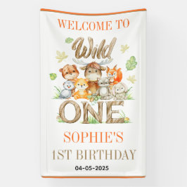 Wild One Animal 1st Birthday Party | Safari Jungle Banner