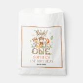 Wild One Animal 1st Birthday Party | Safari Jungle Geschenktütchen (Vorderseite)