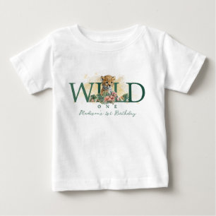 Wild One Animal Guepard Baby Boy 1. Geburtstag T-shirt