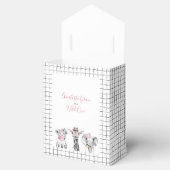 Wild One Animal Safari Schwarz-weiß Rosa Geburtsta Geschenkschachtel (Geöffnet)