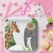 Wild One' Animal Thema Kind Birthday Party Pappteller (Party)