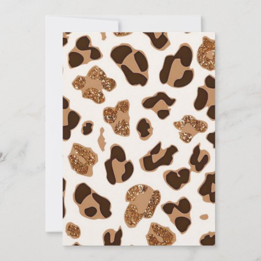 Wild One Animals Theme Girly First Birthday Party Einladung (Rückseite)