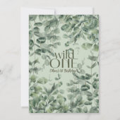 Wild One Animals Woodland 1. Geburtstag Einladung (Rückseite)