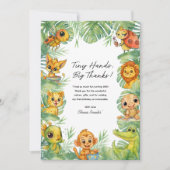 Wild One Aquarell 1. Geburtstag Danke Karte (Vorderseite)