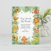 Wild One Aquarell 1. Geburtstag Danke Karte (Stehend Vorderseite)