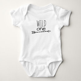 Wild One Arrow First Birthday Baby Bodysuit Strampler