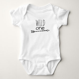 Wild One Arrow First Birthday Baby Bodysuit Strampler