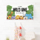 Wild One auf dem Weg| Babydusche| Safari Banner (Insitu)