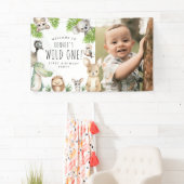 Wild One! Aussie Animal Birthday Party Banner (Insitu)