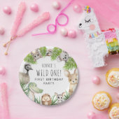 Wild One! Aussie Animal Birthday Party Pappteller (Party)