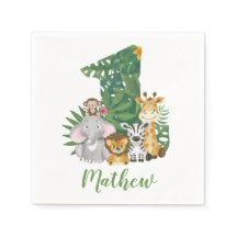 Wild One Baby 1. Geburtstag Jungle Safari T - Shir