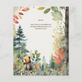 Wild One Baby Bear Woodland Animals 1. Geburtstag (Rückseite)