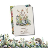 Wild One Baby Bunny Woodland Tiere Rustikal Einladung