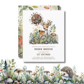 Wild One Baby Deer Woodland Animals 1. Geburtstag