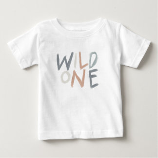 Wild One Baby Design in Earthy Tones T-shirt