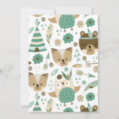 Wild One Baby Shower Einladung (Rückseite)