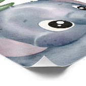 Wild One Baby Shower Spate Night Diapers Poster (Ecke)