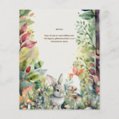 Wild One Baby Woodland Animals Baby Shower (Rückseite)