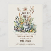 Wild One Baby Woodland Animals Baby Shower (Vorderseite)