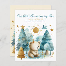 Wild One Bären 1. Geburtstag (oder EDIT AGE) Aquam