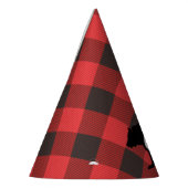 Wild-One-Bären | Flannel Erster Geburtstag Partyhütchen (Links)