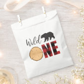 Wild One Bear Buffalo Kariert erster Geburtstag Geschenktütchen (Ausgeschnitten)