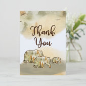 Wild One Bears Woodland Babydusche Danke (Stehend Vorderseite)