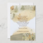 Wild One Bears Woodland Babydusche Danke (Rückseite)