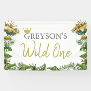 Wild One Birthday Banner - Erste Geburtstagsdekora