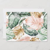 Wild One Birthday Gold Safari Jungle Animals Party Einladung (Rückseite)