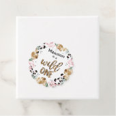 Wild One Birthday Leopard Print Wild Jungle Party Geschenkanhänger (Beispiel)
