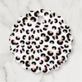 Wild One Birthday Leopard Print Wild Jungle Party Geschenkanhänger (Rückseite)