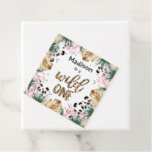 Wild One Birthday Leopard Print Wild Jungle Party Geschenkanhänger (Beispiel)