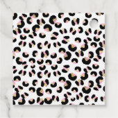 Wild One Birthday Leopard Print Wild Jungle Party Geschenkanhänger (Rückseite)