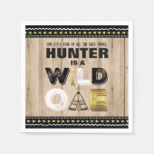 Wild One Birthday Party Napkin King of the Wild Serviette (Vorderseite)