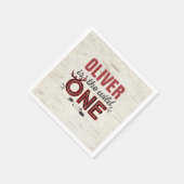 Wild One Birthday Party Napkin Lumberjack Wild One Serviette (Ecke)