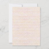 Wild One Birthday Party Pink Teepee Erster Geburts Einladung (Rückseite)