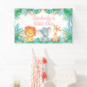 Wild One Birthday personalized banner (Insitu)